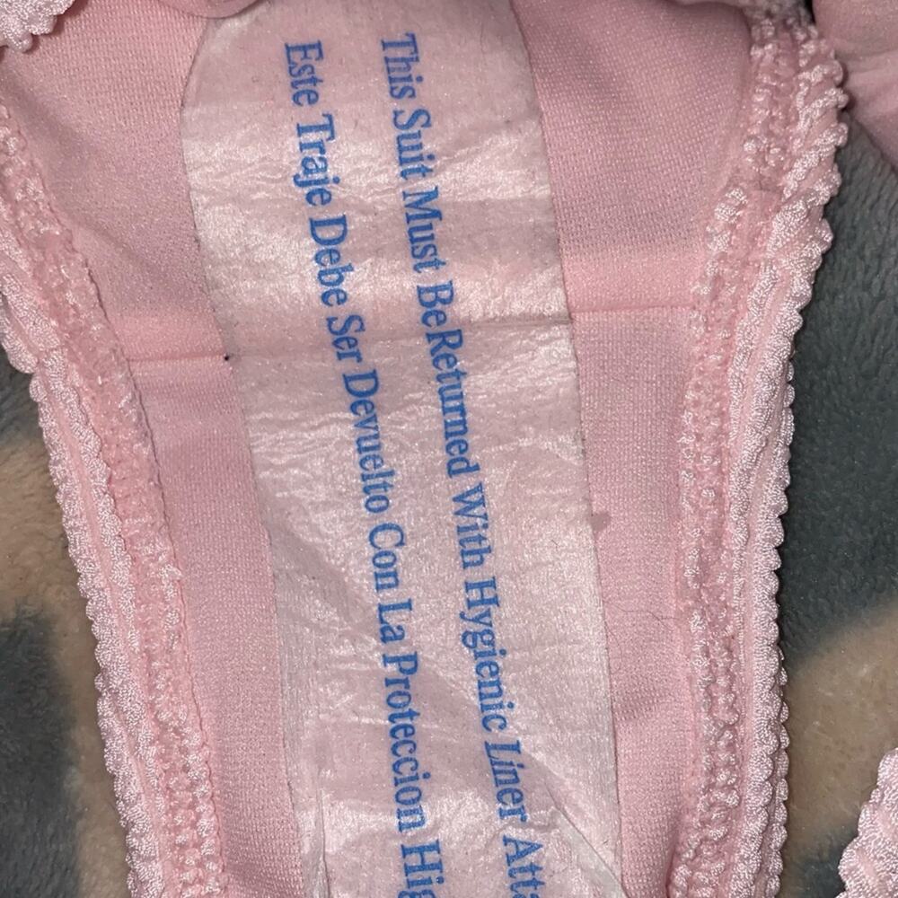 Stoney Clover Lane x Target Pink Textured Bikini Bottom Large NWT High Leg - Picture 4 of 4